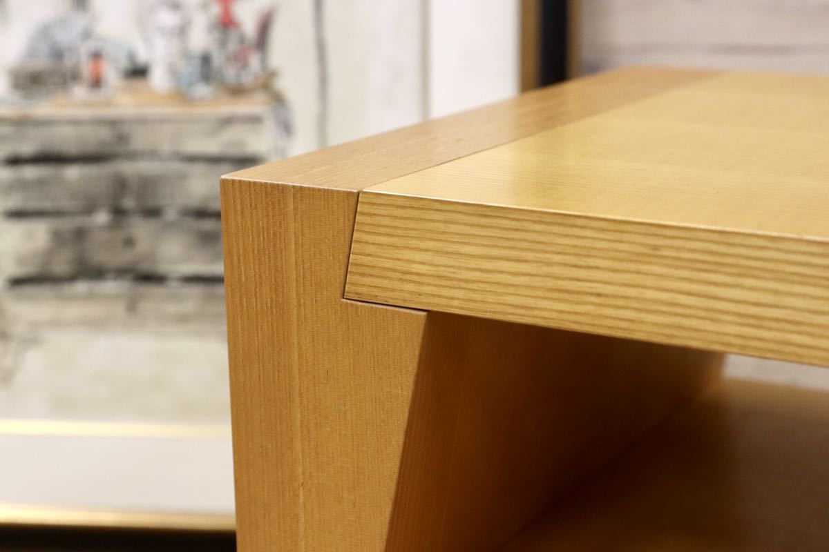 GMGN344D○Cassina ixc / カッシーナイクスシー GILDA ギルダ フィリップ・ユーレル ローテーブル TVボード ローボード ビーチ材 定価20万