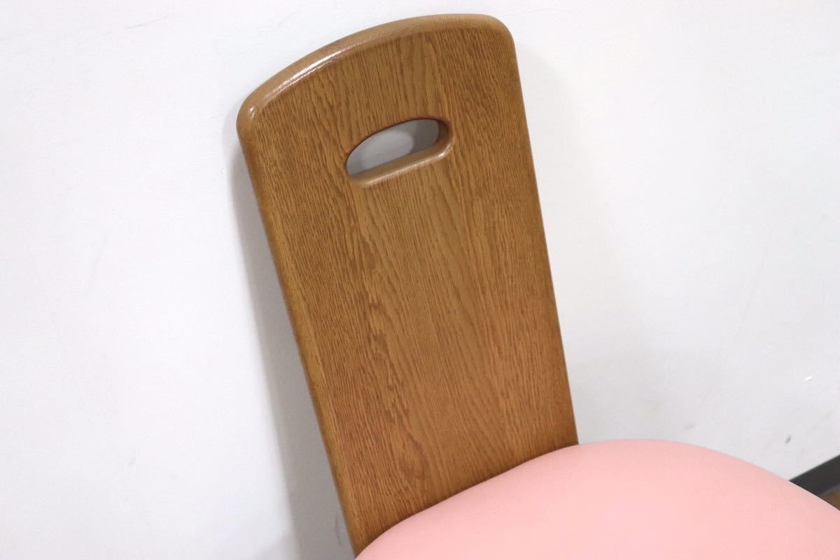 GMGK39○karimoku / カリモク キッズチェア 学習椅子 デスクチェア 椅子 高さ調整機能 ピンク 北欧スタイル 国産家具