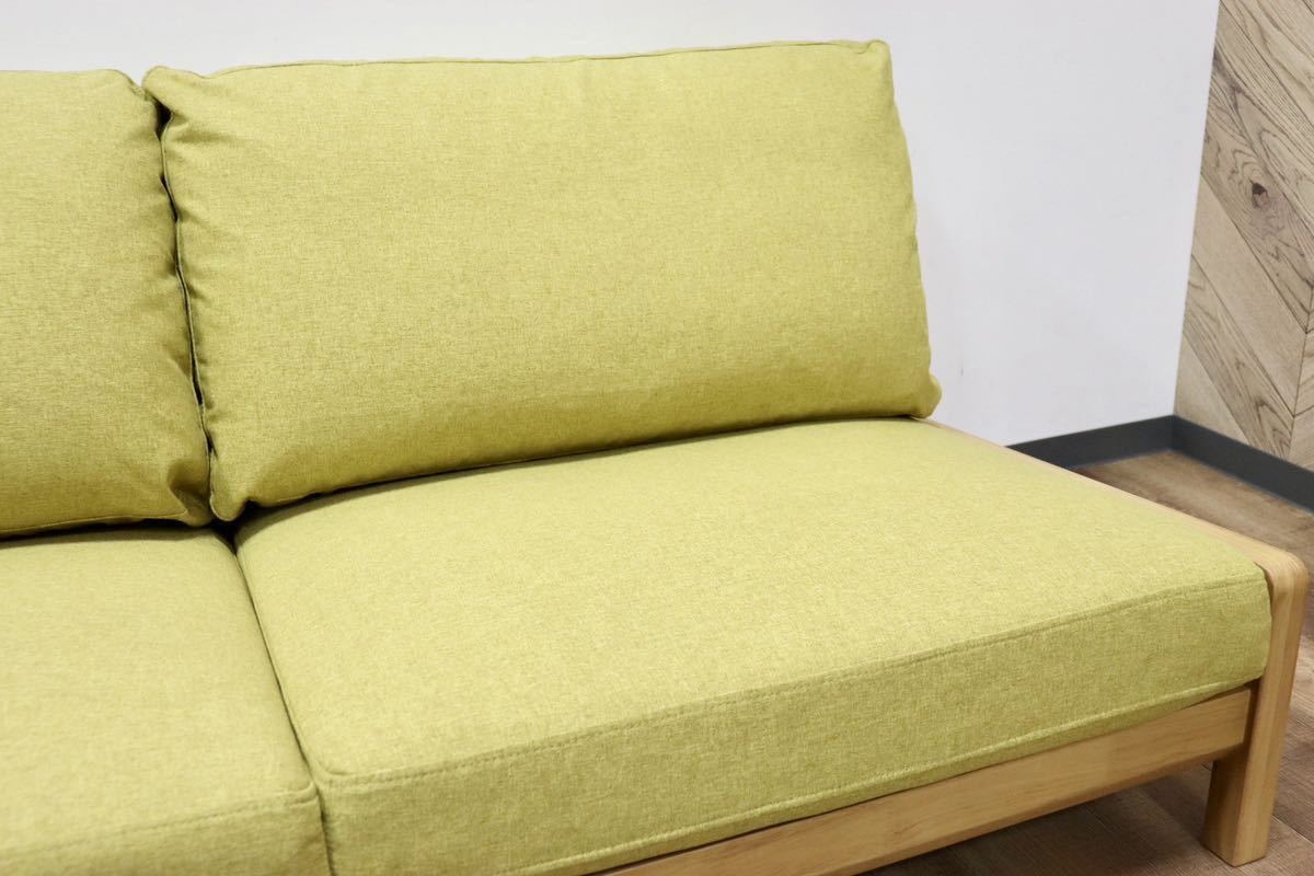 GMGH91A○家具の大丸 Labco ラブコ 2人掛けソファ ラブソファ ローソファ 長椅子 ファブリック ナチュラル モダン 定価13.8万 展示品