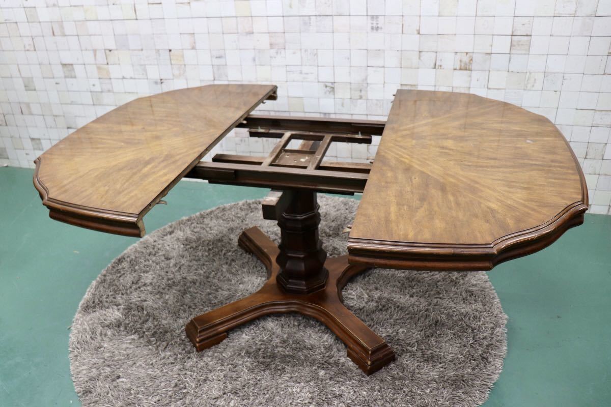 GMGO8○DREXEL HERITAGE / ドレクセルヘリテイジ Grand Villa エクステンションテーブル ダイニングテーブル 伸長式 最高級 定価約60万