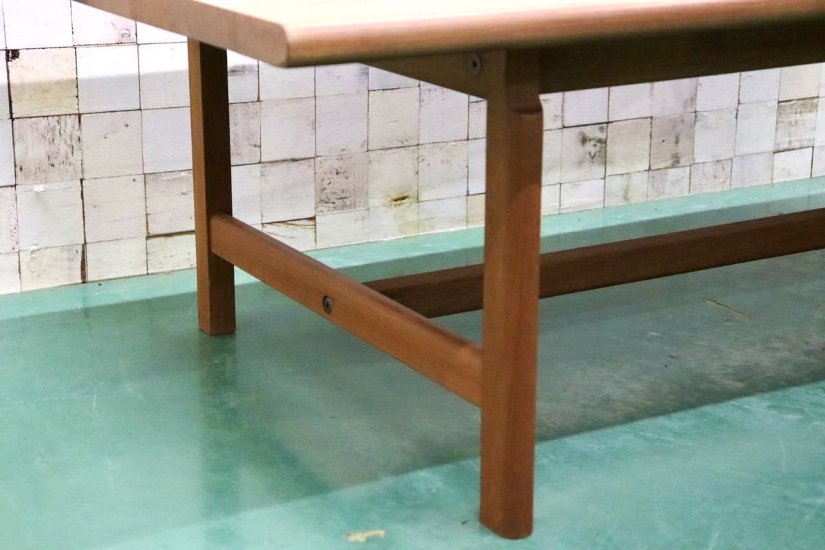 GMGT113○北欧家具 ヴィンテージ センターテーブル リビングテーブル コーヒーテーブル ローテーブル チーク材 無垢 デンマーク