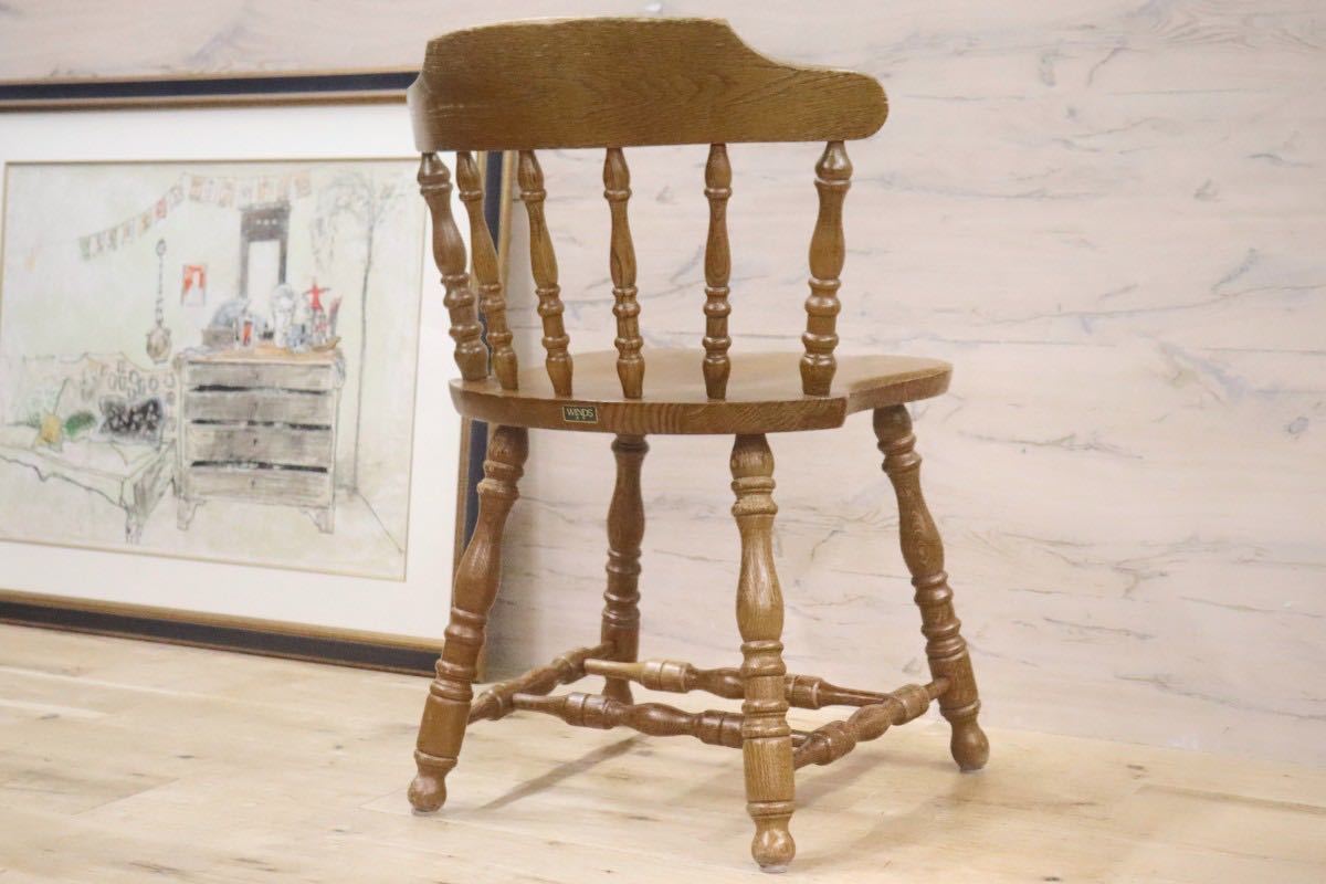 GMGS130D○WINDS / 太平 ダイニングチェア ウィンザーチェア 椅子 ヴィンテージ 楢材 無垢 アンティーク 和モダン 飛騨家具