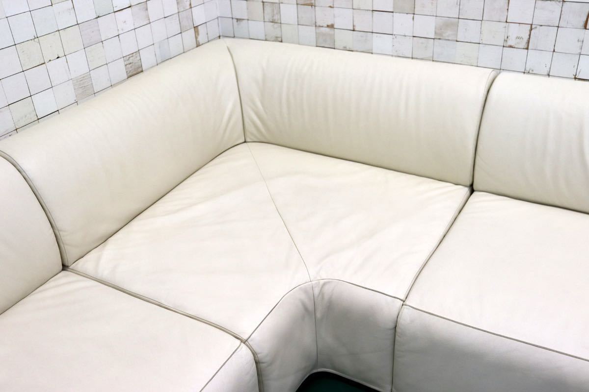 GMGN242○Cassina / カッシーナ Patrick Jouin KAMI パトリックジュアン コーナーソファ 本革 システムソファ 希少 美品