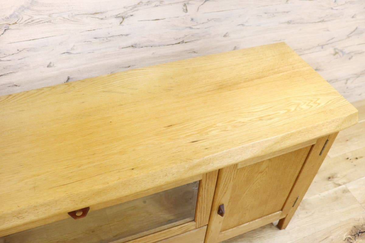 GMGH193○三陽家具工業 彩A-16 テレビボード テレビ台 ローボード サイドボード オーク材 飾り棚 収納家具 ナチュラル