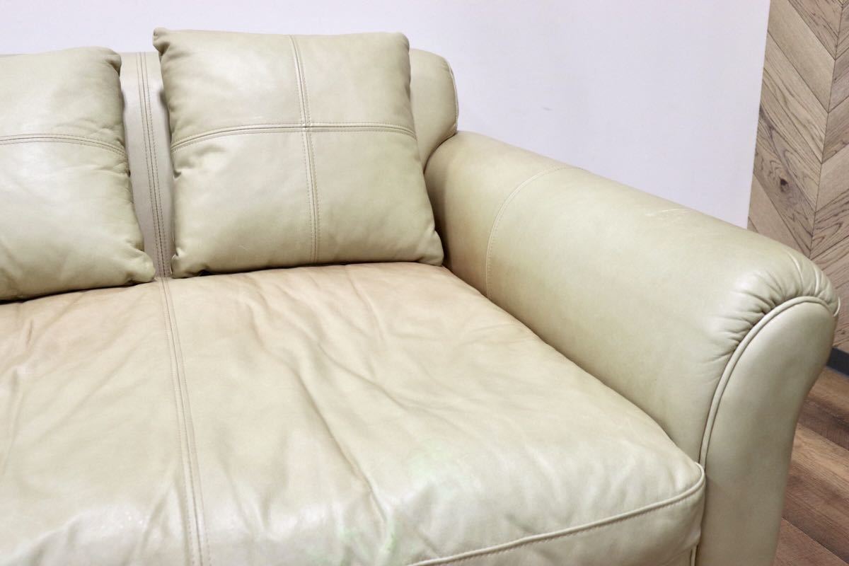 GMGN313○HALO / ハロ GIL SOFA ギルソファ アスプルンド 1.5人掛けソファ シングルソファ 総革 英国 ヴィンテージ 店舗什器 定価約25万