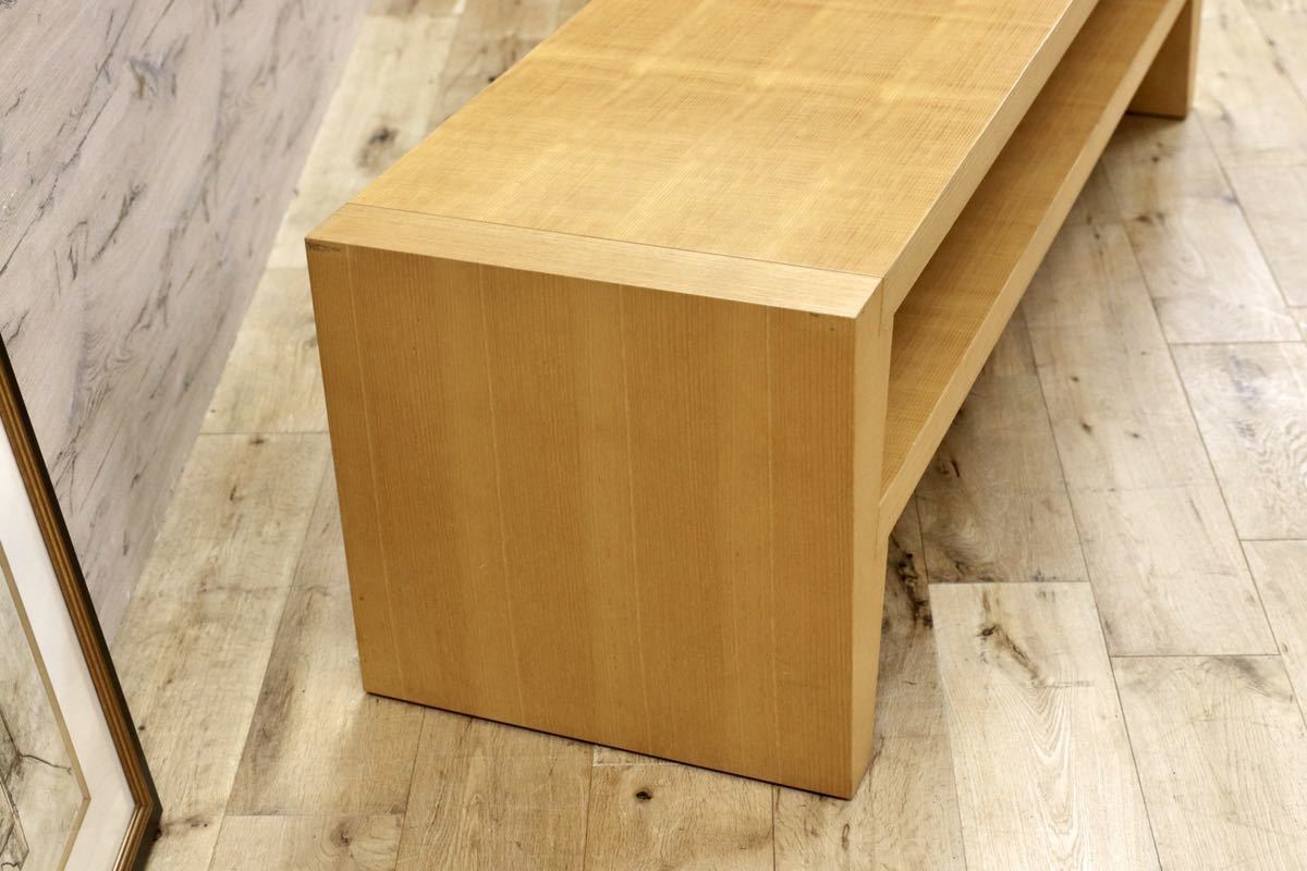 GMGN344C○Cassina ixc / カッシーナイクスシー GILDA ギルダ フィリップ・ユーレル ローテーブル TVボード ローボード ビーチ材 定価20万