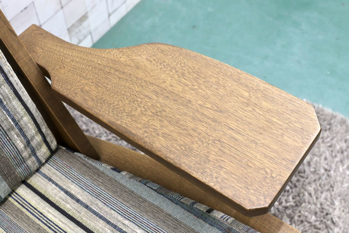 GMGT157B○EAST WOOD / イーストウッド 新WAZA パーソナルチェア 回転チェア ラウンジチェア 和モダン 左アーム 約15.8万 美品
