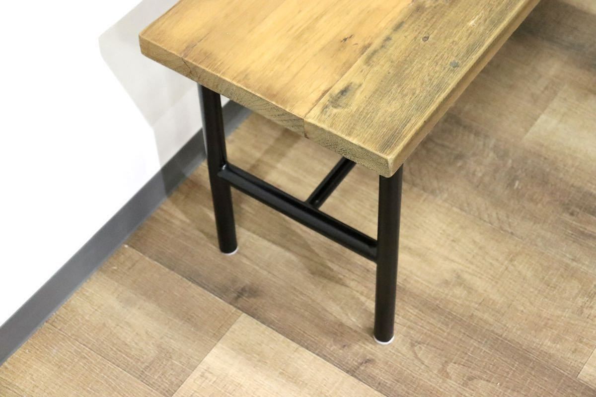 GMGN157○CRASH GATE / クラッシュゲート BRERA BENCH ブレラベンチ パイン古材 インダストリアル ノットアンティークス 定価約5万