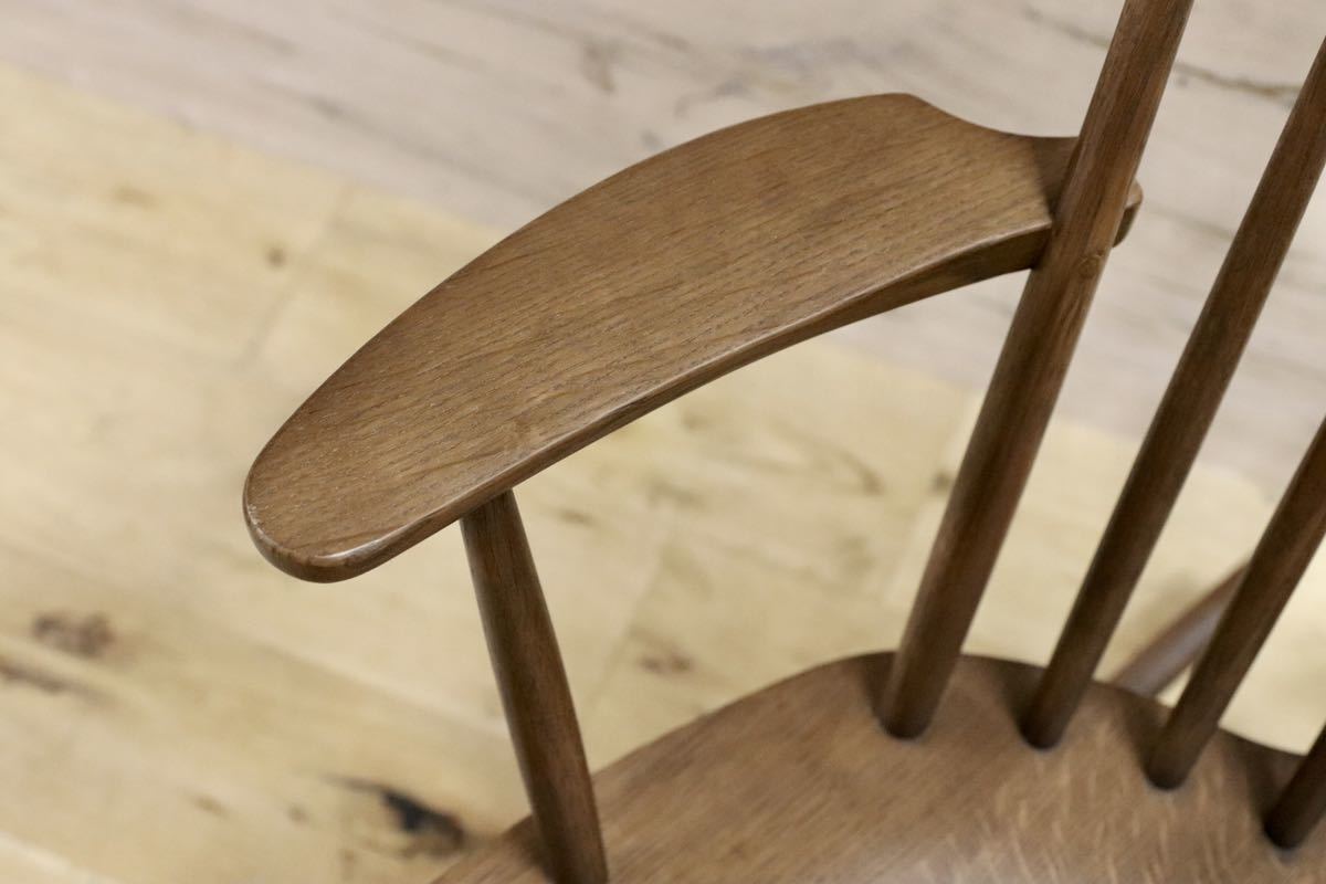 GMGF69○飛騨産業 / HIDA NEWMCKINLEY キツツキ ロッキングチェア オーク材 ブラウン 揺り椅子 定価約10万 展示品