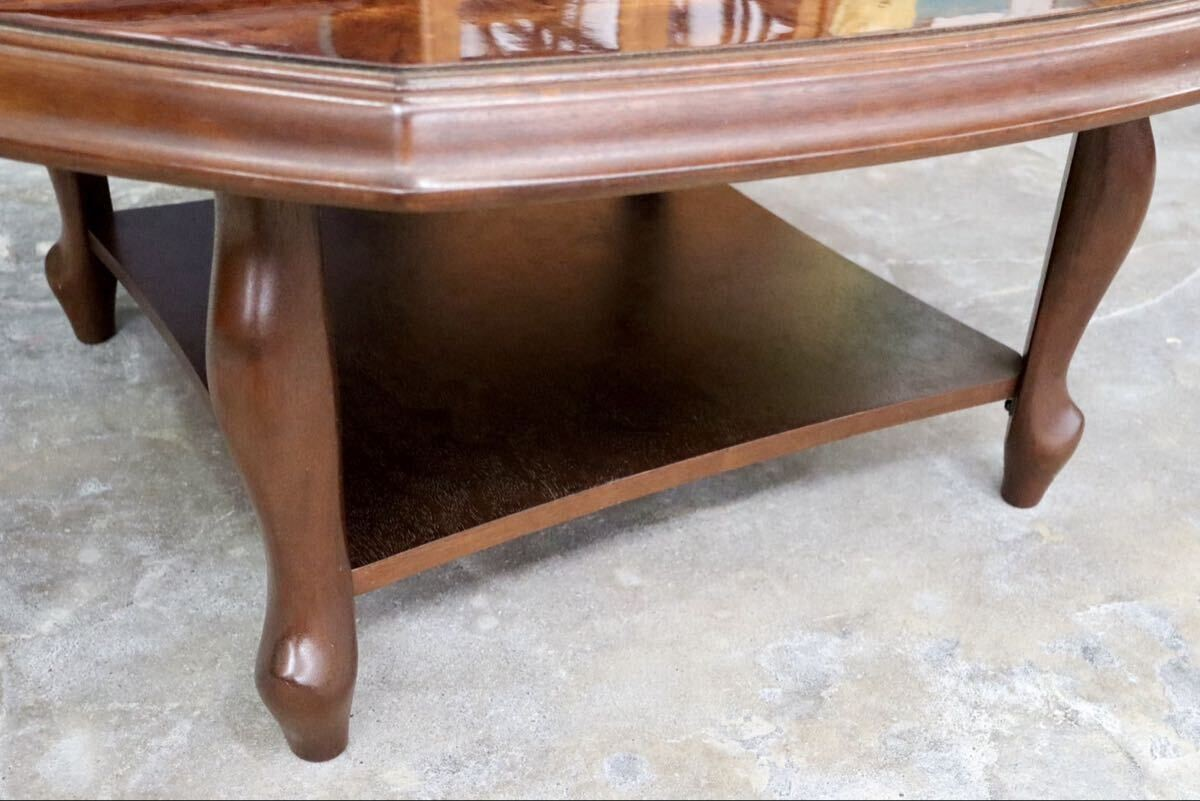 GMIH229○maruni / マルニ オールドマルニ ベルサイユ 猫足 センターテーブル サイドテーブル ローテーブル リビングテーブル 花台 レトロ