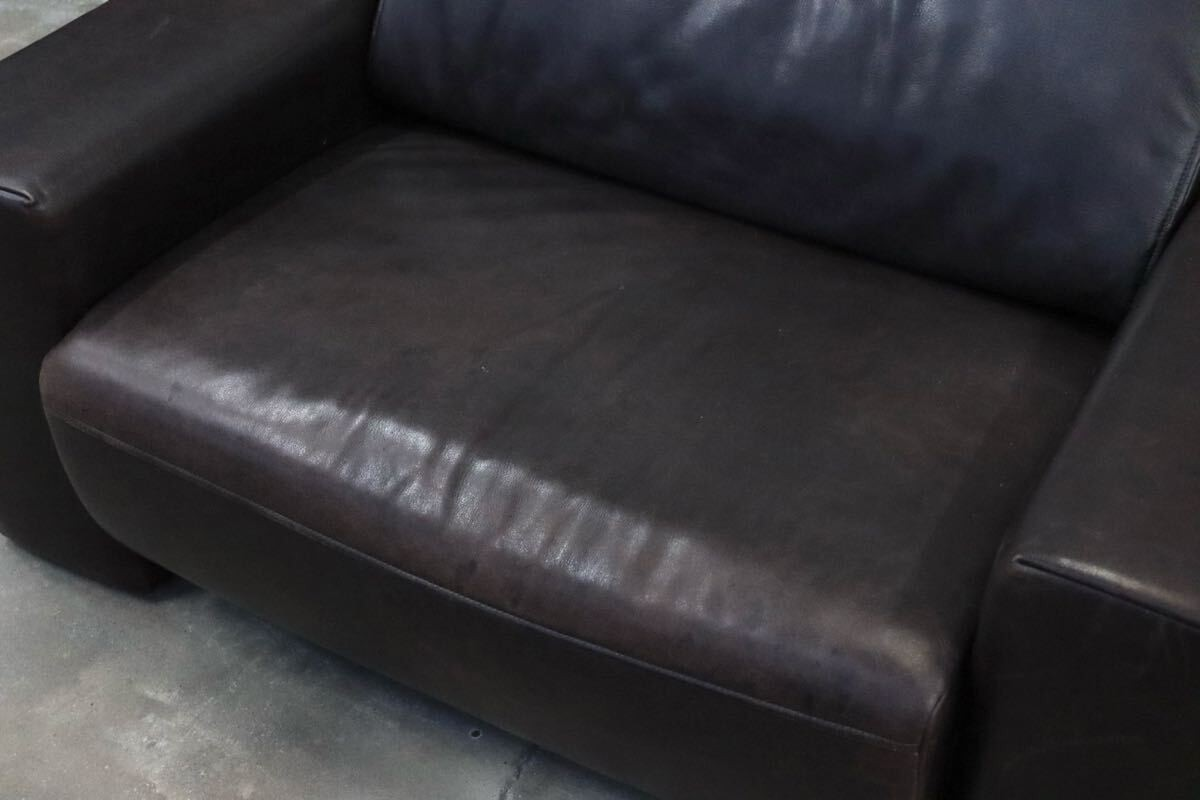 GMIS443○KOINOR / コイノール 1人掛けソファ シングルソファ アームチェア 本革 ダークブラウン ドイツ 最高級 ヴィンテージ クラシック