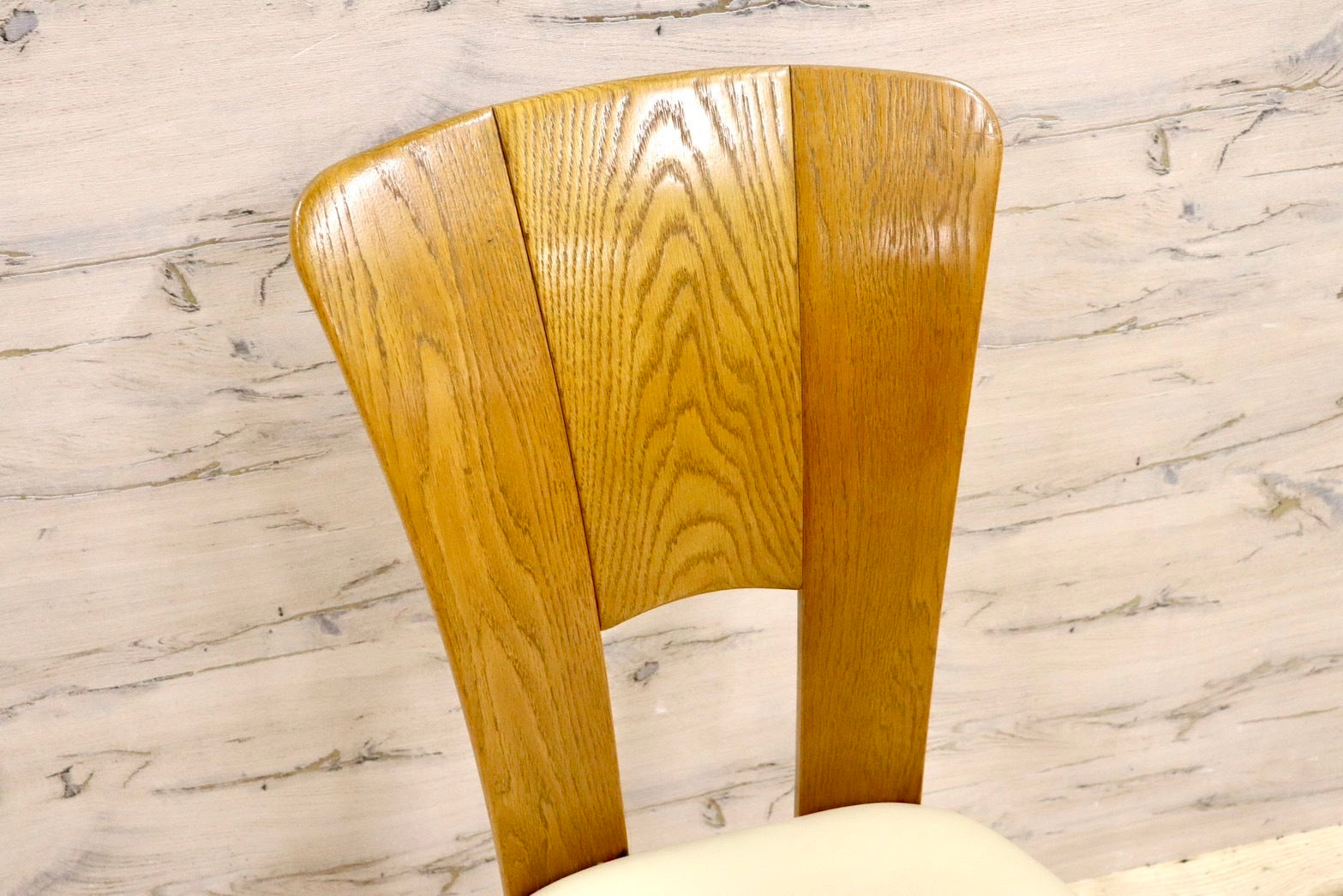 GMHS206B○浜本工芸 / HAMAMOTO ダイニングチェア 食卓椅子 合皮 楢材 無垢 2脚セット モダン