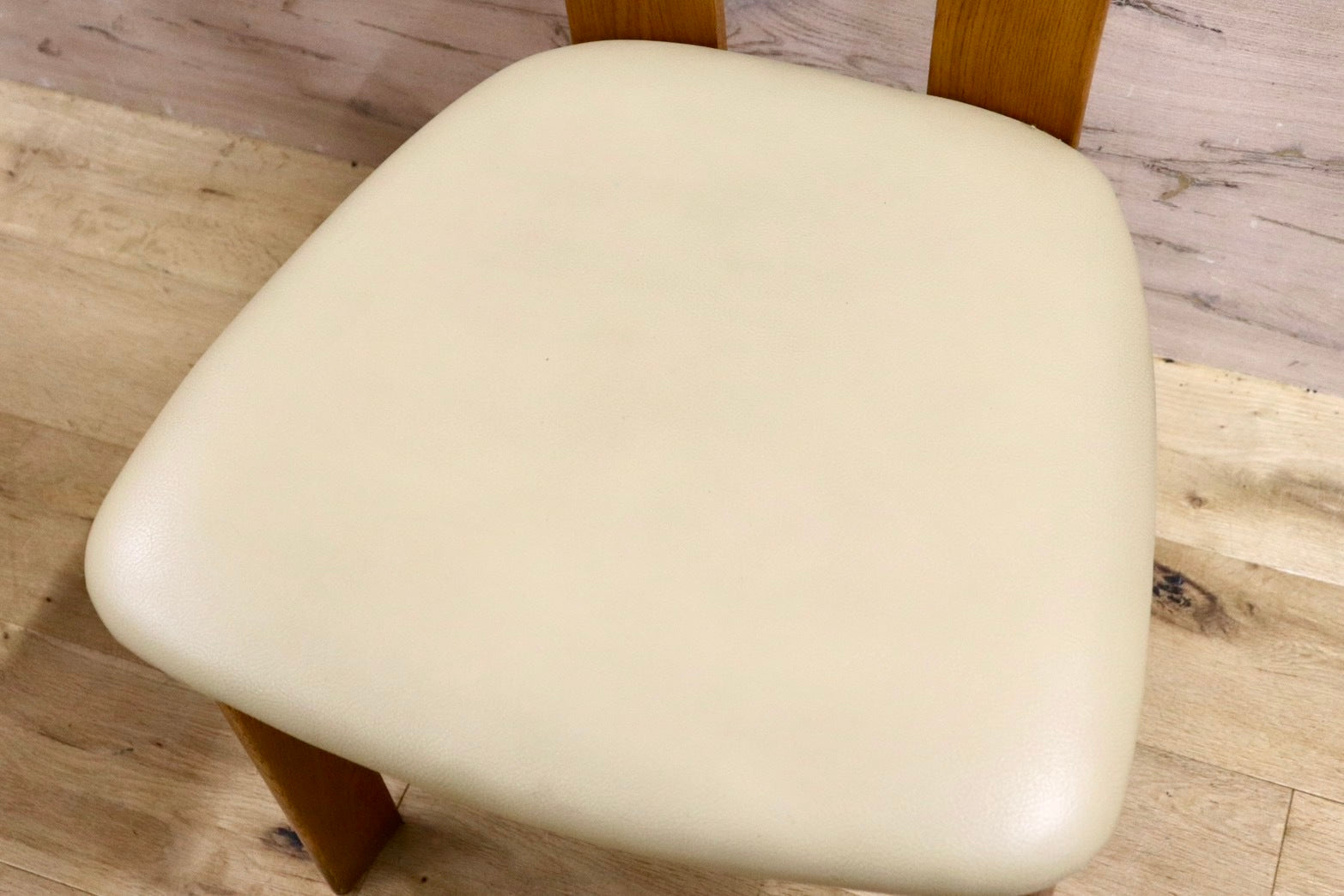 GMHS206B○浜本工芸 / HAMAMOTO ダイニングチェア 食卓椅子 合皮 楢材 無垢 2脚セット モダン