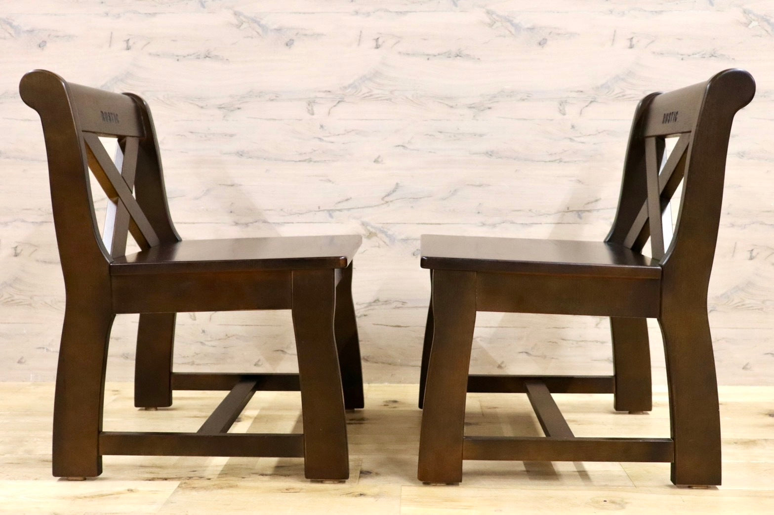 GMHK336C○karimoku / カリモク RUSTIC ルスティック ダイニングチェア 食卓椅子 カントリー 2脚セット ベンチ 国産家具