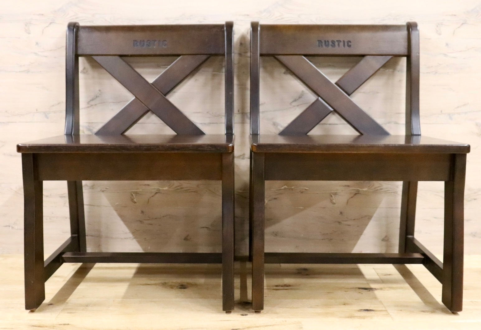 GMHK336C○karimoku / カリモク RUSTIC ルスティック ダイニングチェア 食卓椅子 カントリー 2脚セット ベンチ 国産家具