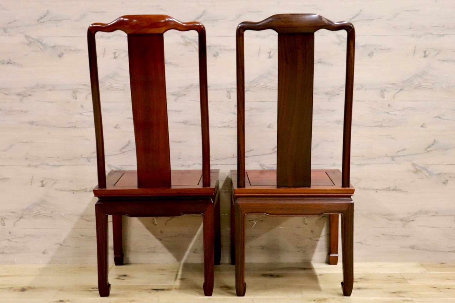 GMHH157C○唐木家具 ダイニングチェア 食卓椅子 アームチェア 花梨材 無垢 中国美術 高級家具 アジアン ヴィンテージ