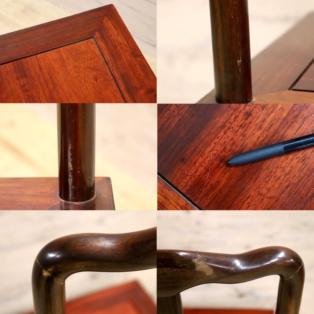 GMHH157C○唐木家具 ダイニングチェア 食卓椅子 アームチェア 花梨材 無垢 中国美術 高級家具 アジアン ヴィンテージ