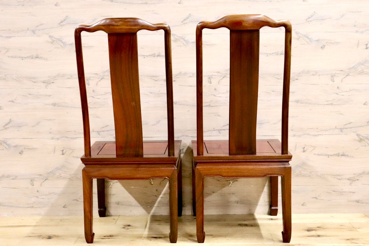 GMHH157D○唐木家具 ダイニングチェア 食卓椅子 アームチェア 花梨材 無垢 中国美術 高級家具 アジアン ヴィンテージ