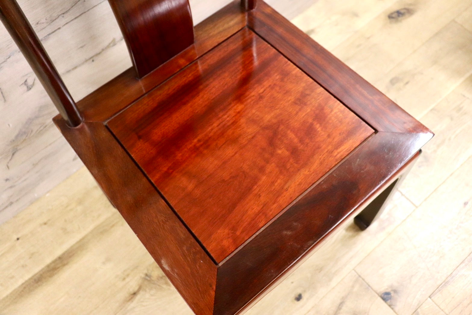 GMHH157D○唐木家具 ダイニングチェア 食卓椅子 アームチェア 花梨材 無垢 中国美術 高級家具 アジアン ヴィンテージ