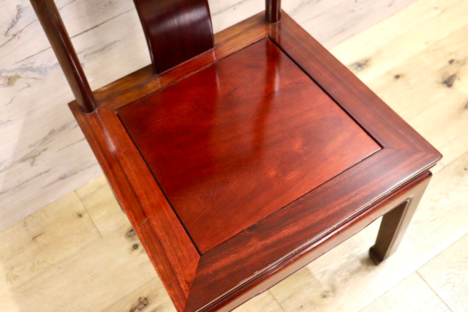 GMHH157D○唐木家具 ダイニングチェア 食卓椅子 アームチェア 花梨材 無垢 中国美術 高級家具 アジアン ヴィンテージ
