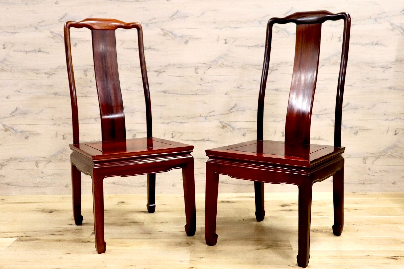 GMHH157E○唐木家具 ダイニングチェア 食卓椅子 アームチェア 花梨材  