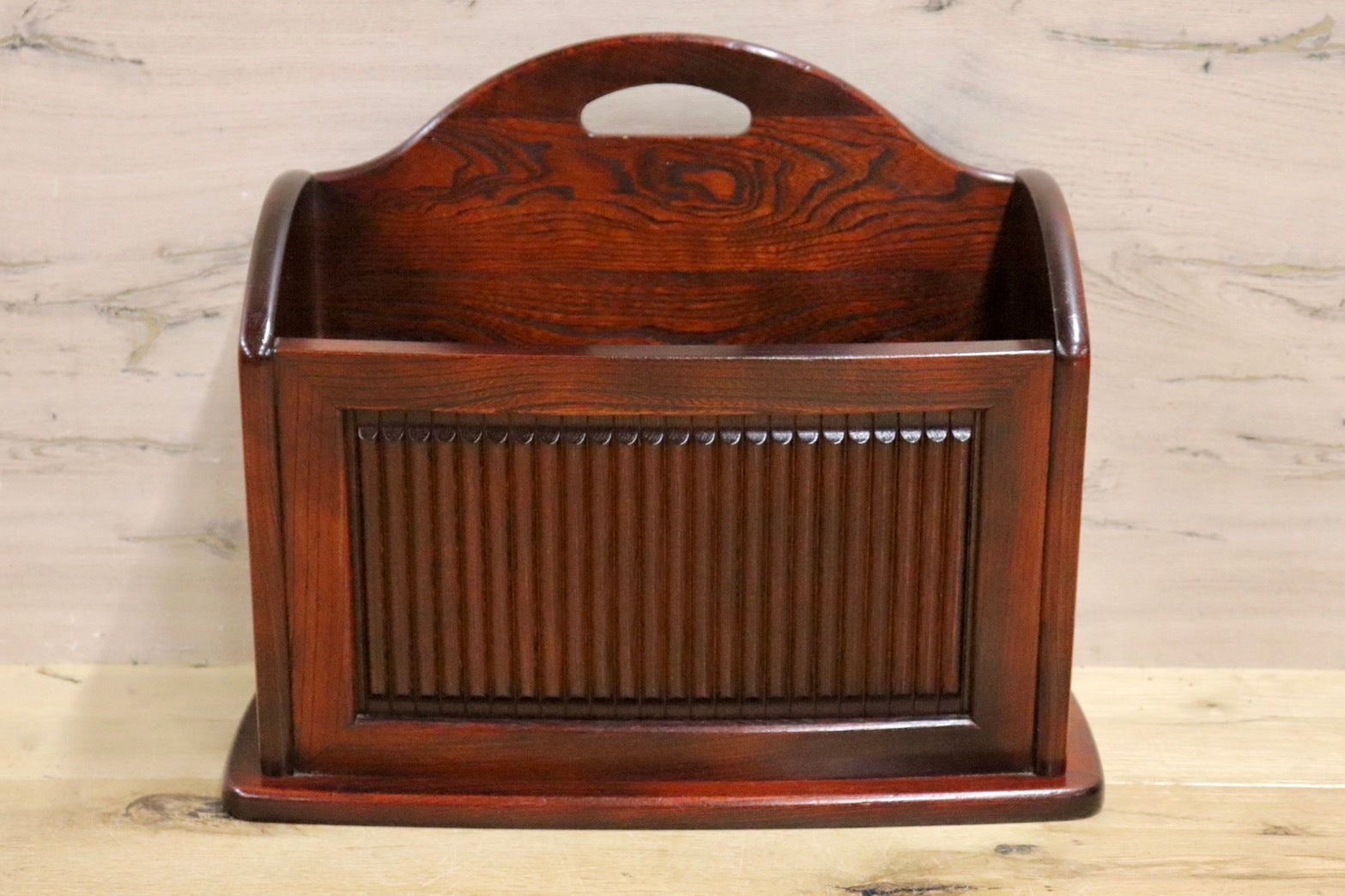 GMHN140AOkarimoku /カリモク マガジンラック スリッパラック 雑誌入れ 収納 和モダン 和室 レトロ オールドカリモク