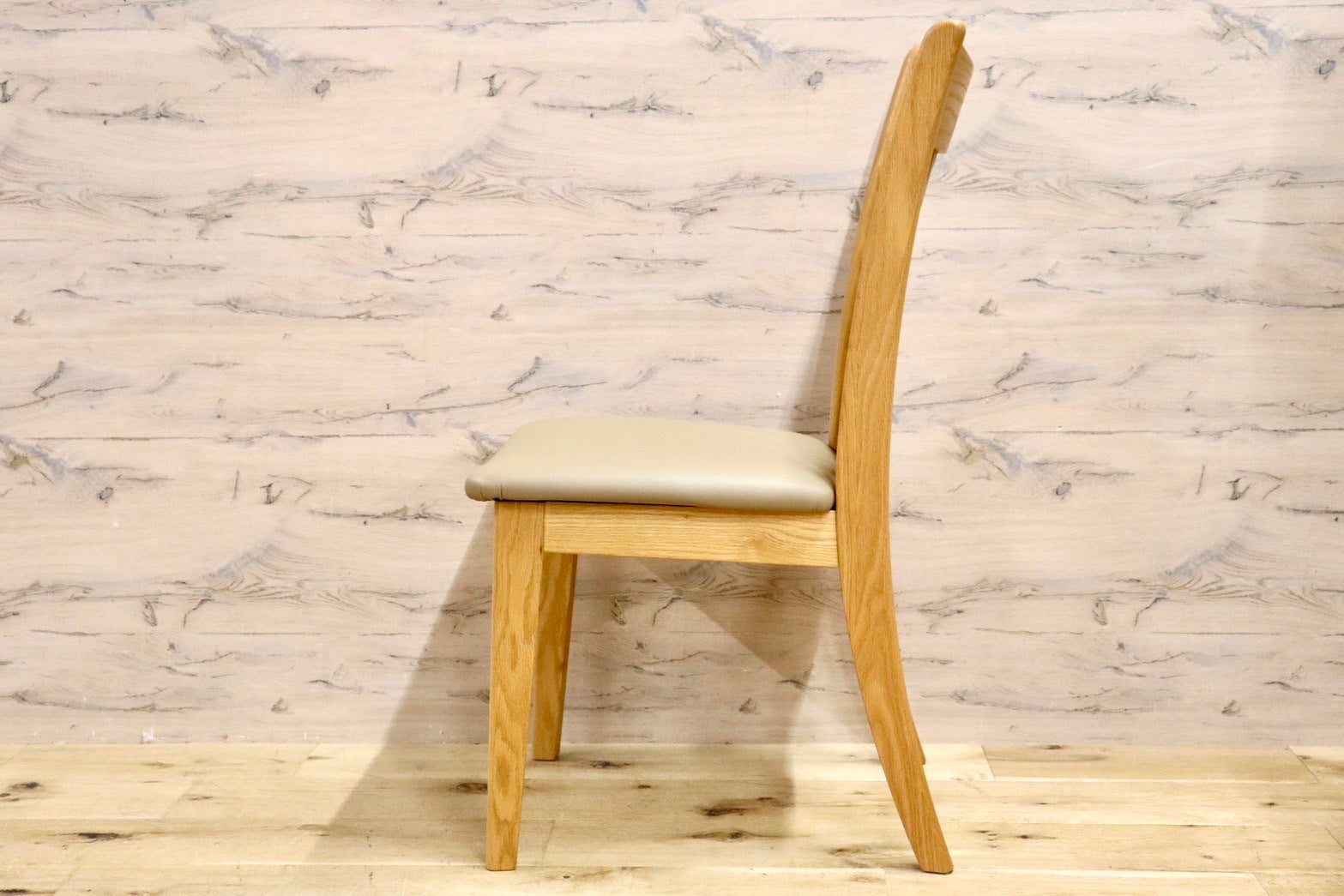 GMHS285C○NAGANO INTERIOR/ナガノインテリア ダイニングチェア 食卓椅子 合皮 オーク材 北欧スタイル