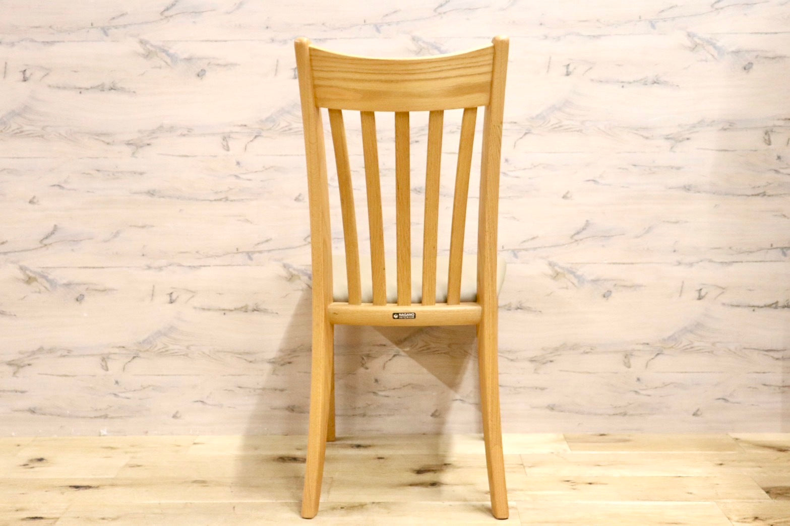 GMHS285C○NAGANO INTERIOR/ナガノインテリア ダイニングチェア 食卓椅子 合皮 オーク材 北欧スタイル