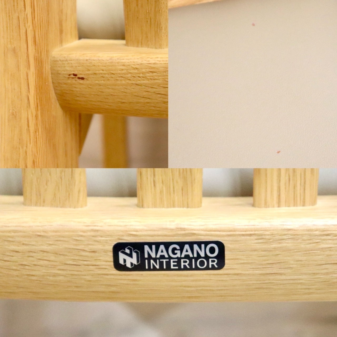 GMHS285C○NAGANO INTERIOR/ナガノインテリア ダイニングチェア 食卓椅子 合皮 オーク材 北欧スタイル