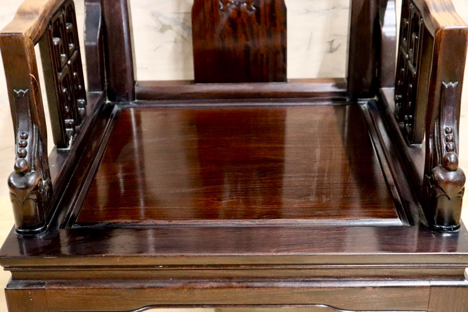 GMHS297DD○中国美術 唐木家具 アームチェア 椅子 無垢材 民藝 最高級 ヴィンテージ アンティーク アジアン