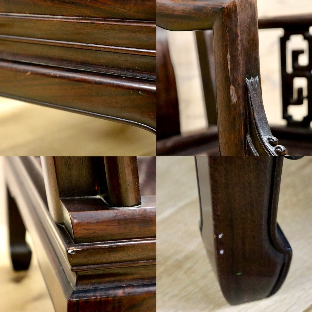 GMHS297DD○中国美術 唐木家具 アームチェア 椅子 無垢材 民藝 最高級 ヴィンテージ アンティーク アジアン