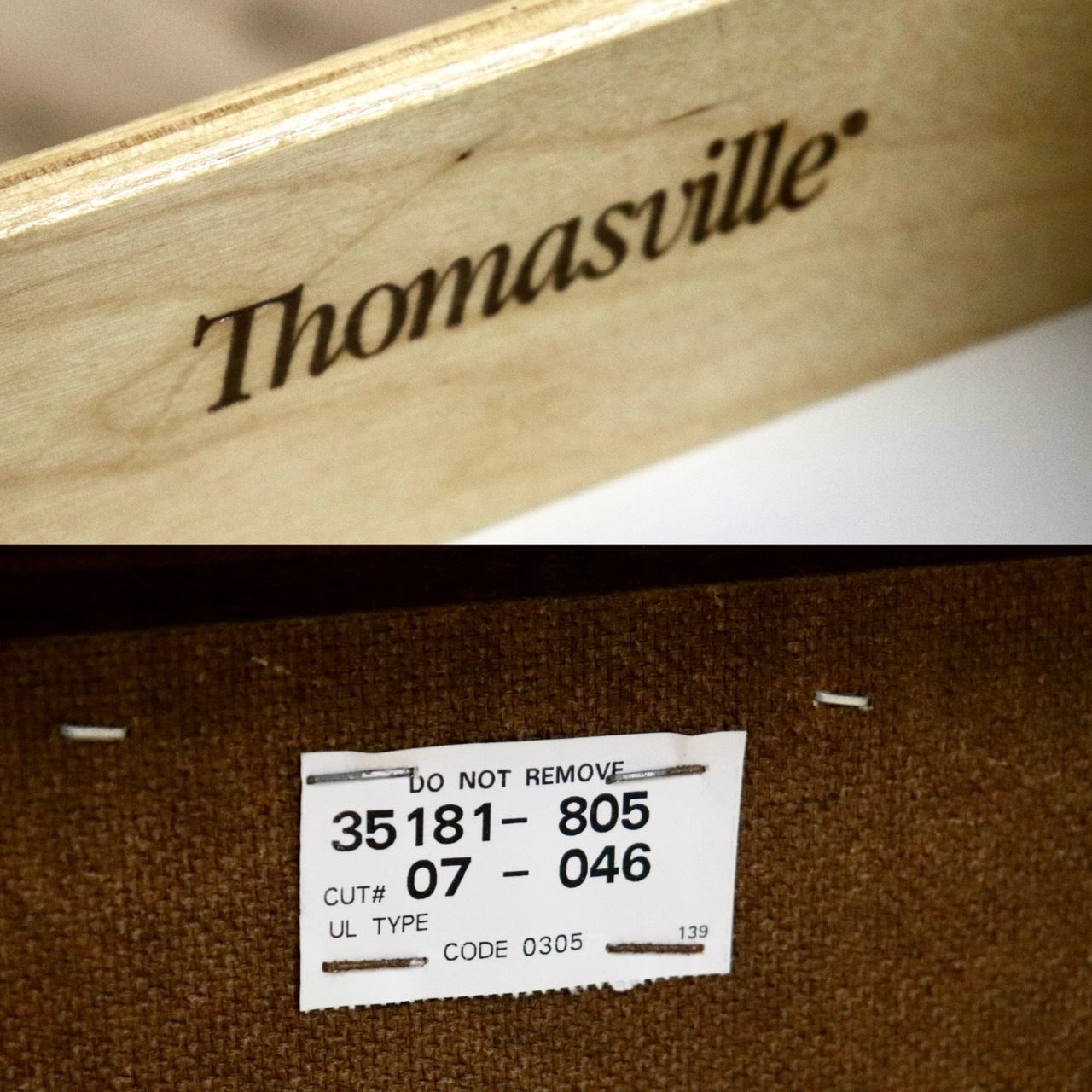GMHS180R○Thomasville / トーマスビル ナイトテーブル エンドテーブル サイドテーブル 米軍放出家具 アンティーク ヴィンテージ