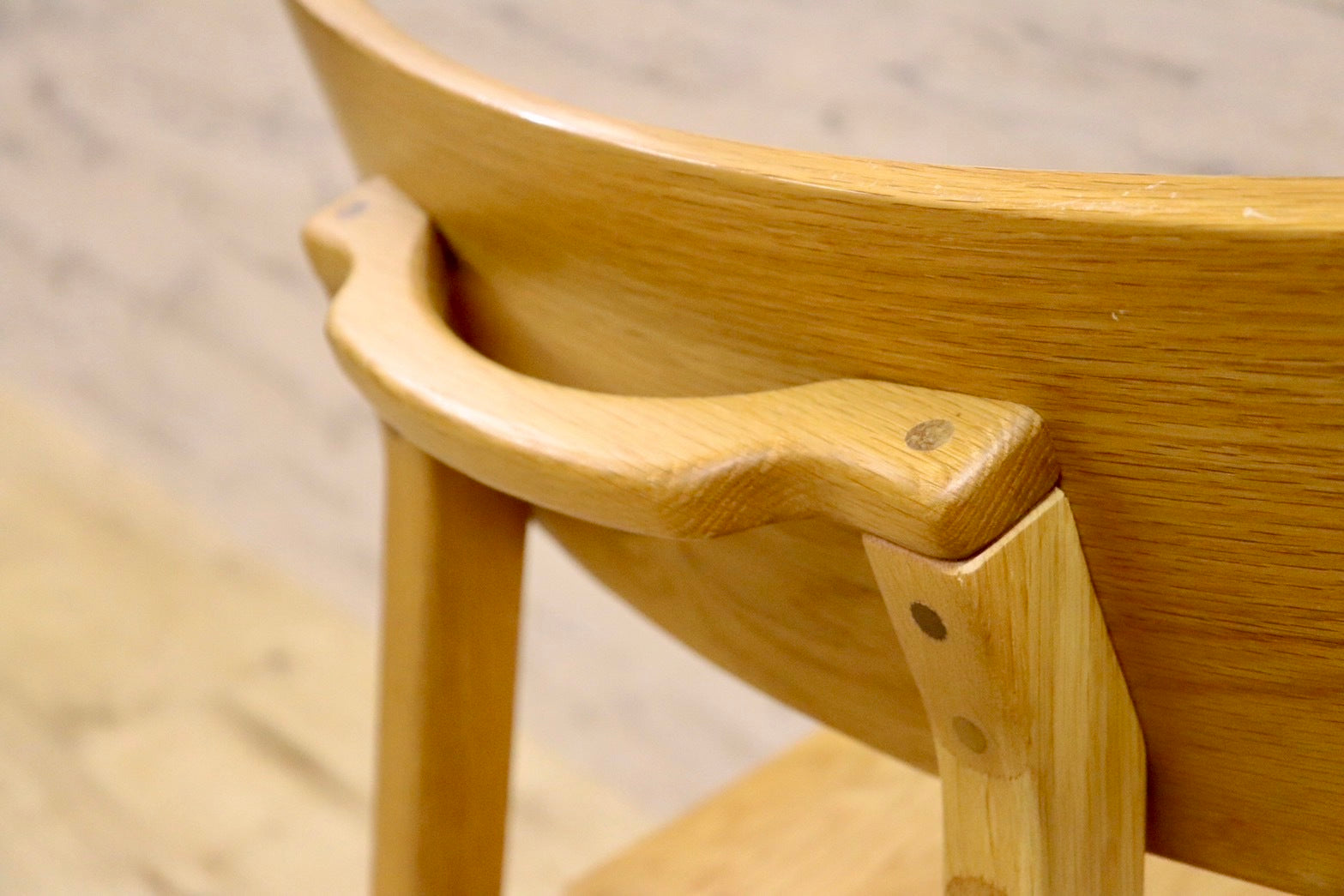 GMHK460B○ダイニングチェア 食卓椅子 天然木 オーク無垢材 北欧 ナチュラル 定価3.3万円