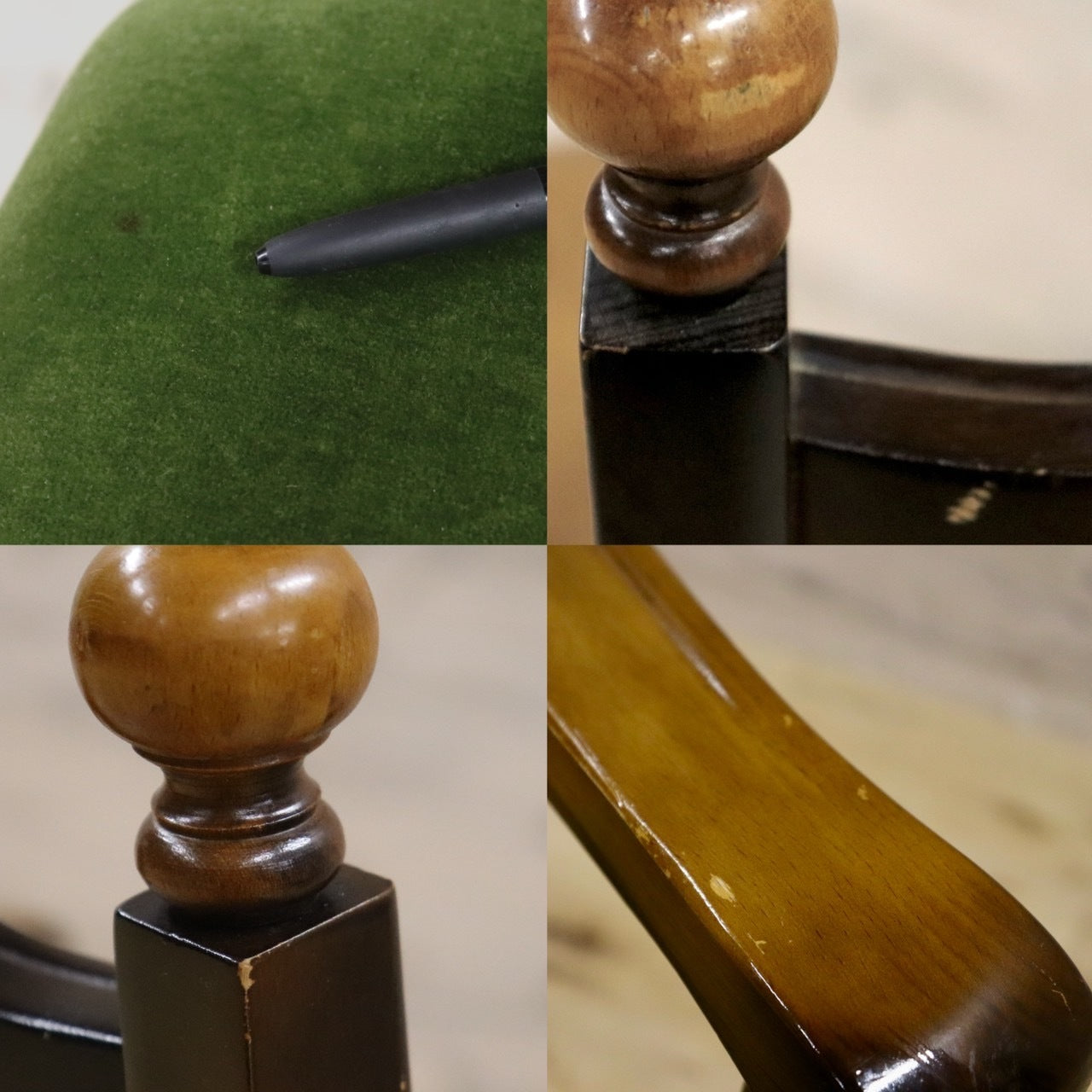 GMHK448A○karimoku / カリモク オールドカリモク コロニアル ラウンジチェア 椅子 シングルソファ ファブリック ベロア ブナ材