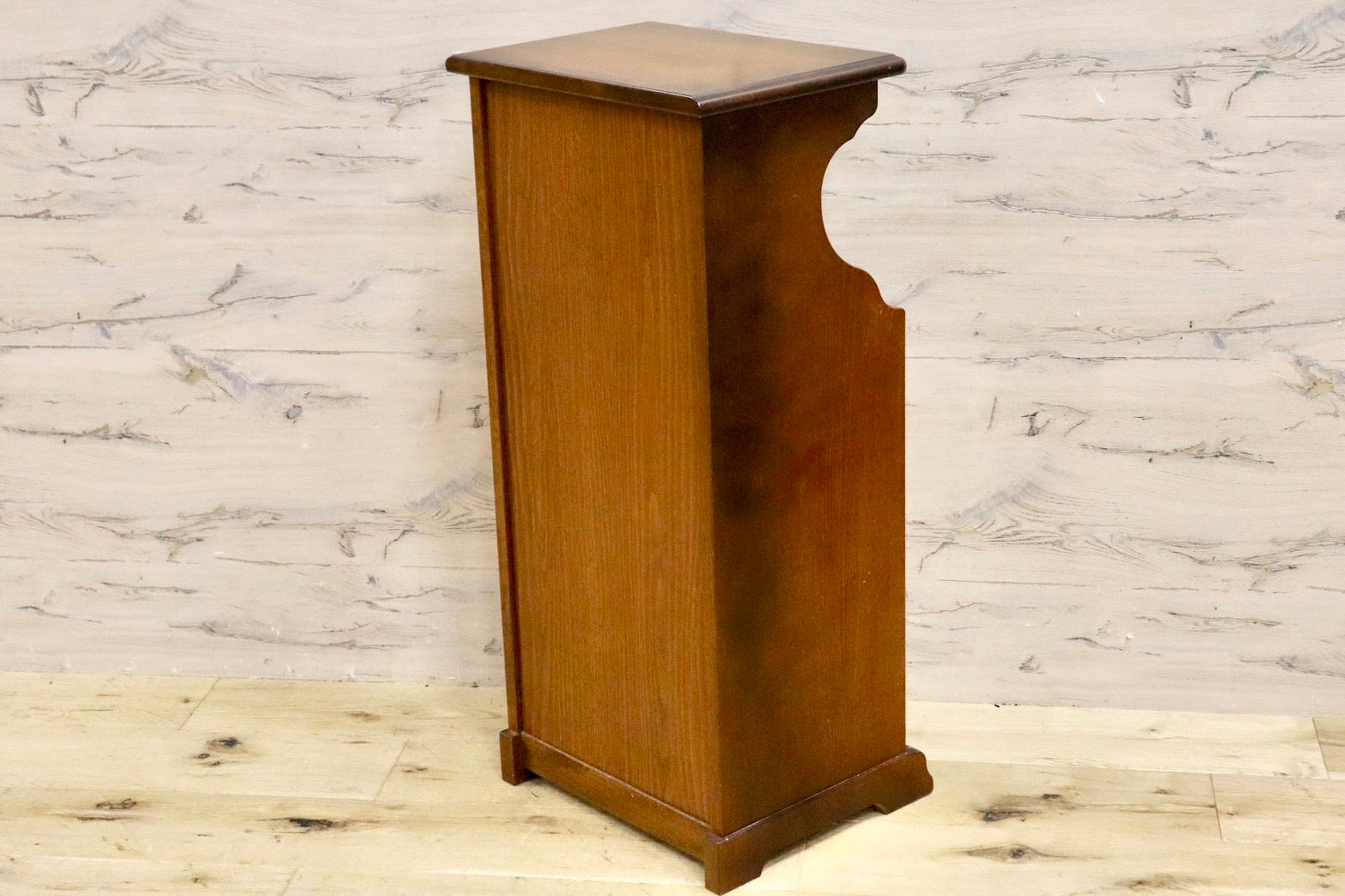 GMHS380A○karimoku / カリモク オールドカリモク 電話台 花台 飾り台 本棚 引き出し ベッドサイド 収納家具 国産家具 ヴィンテージ