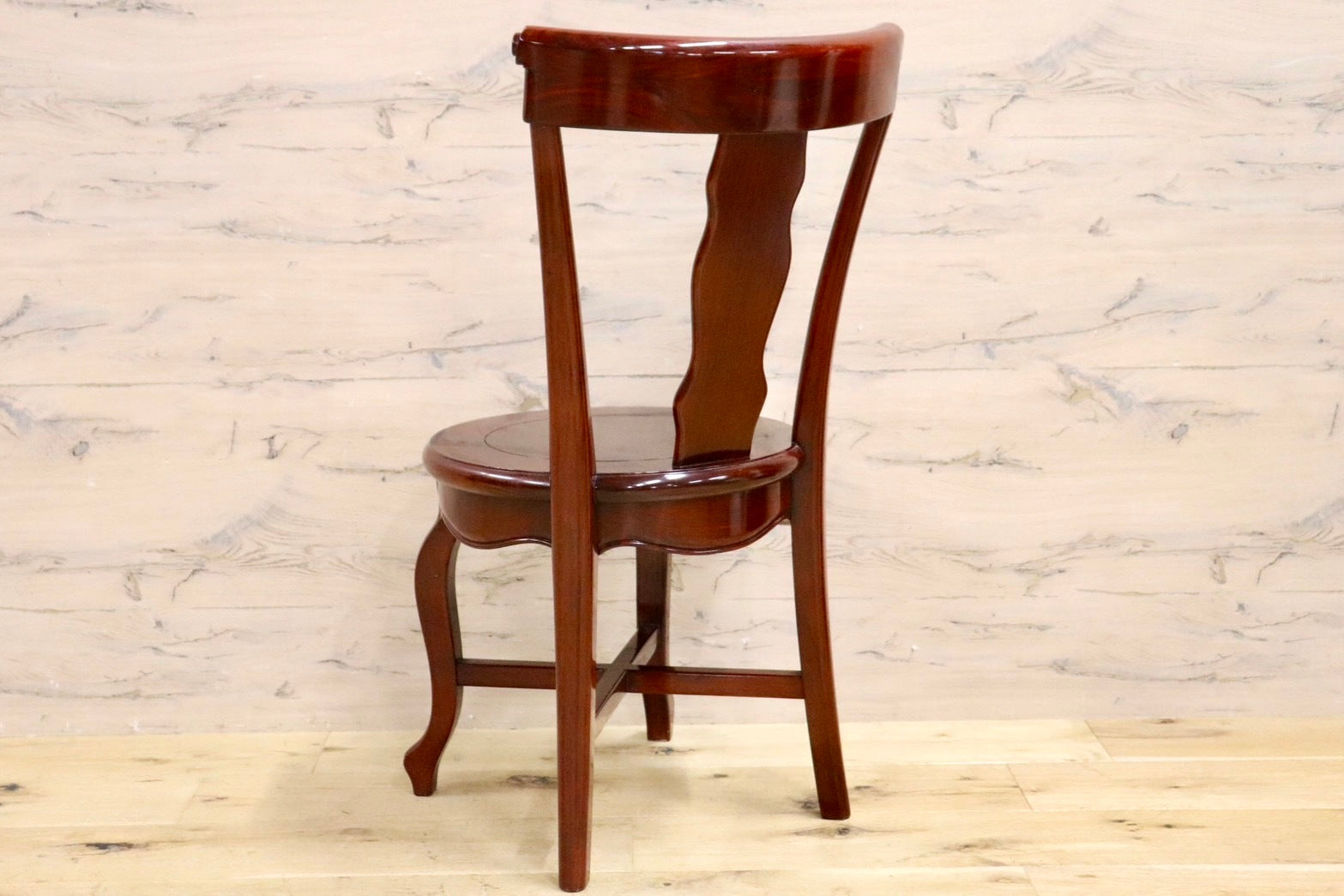 GMHN281A○唐木家具 ダイニングチェア 食卓椅子 花梨材 無垢 中国美術 高級家具 アジアン 展示品