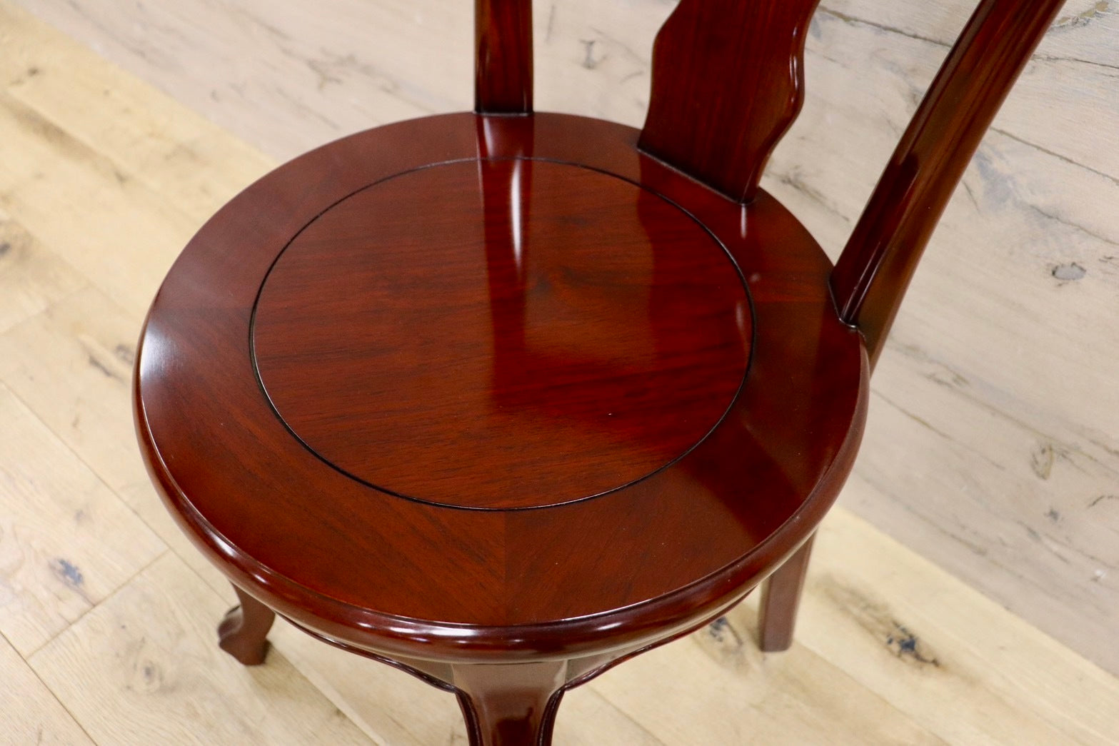 GMHN281A○唐木家具 ダイニングチェア 食卓椅子 花梨材 無垢 中国美術 高級家具 アジアン 展示品