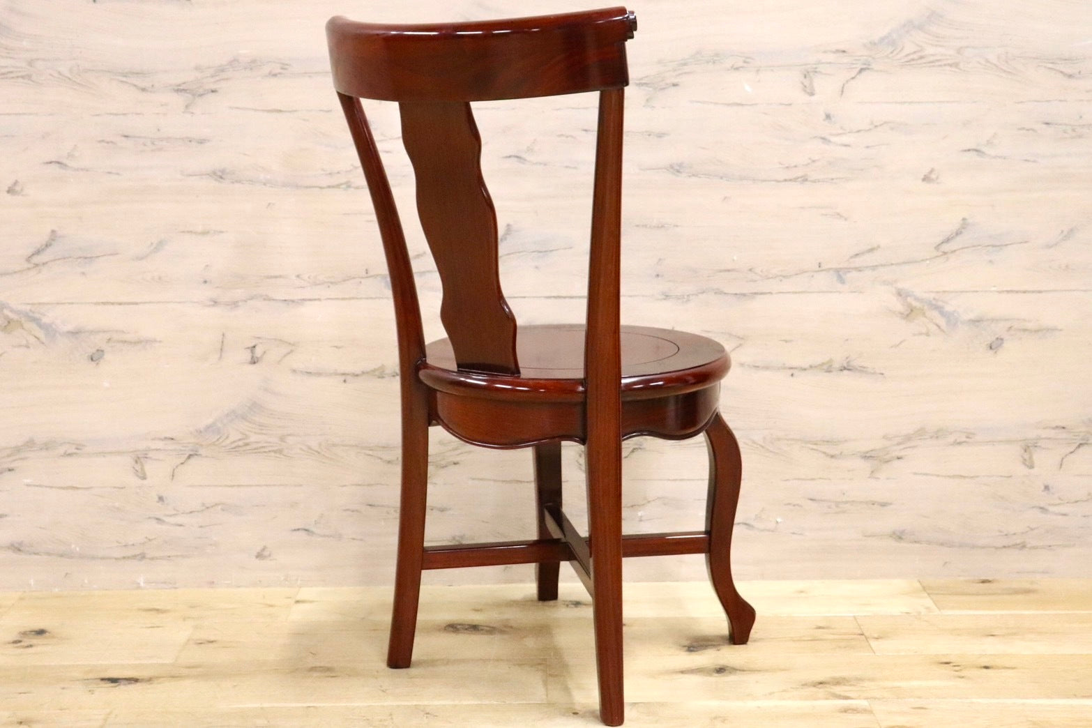 GMHN281A○唐木家具 ダイニングチェア 食卓椅子 花梨材 無垢 中国美術 高級家具 アジアン 展示品
