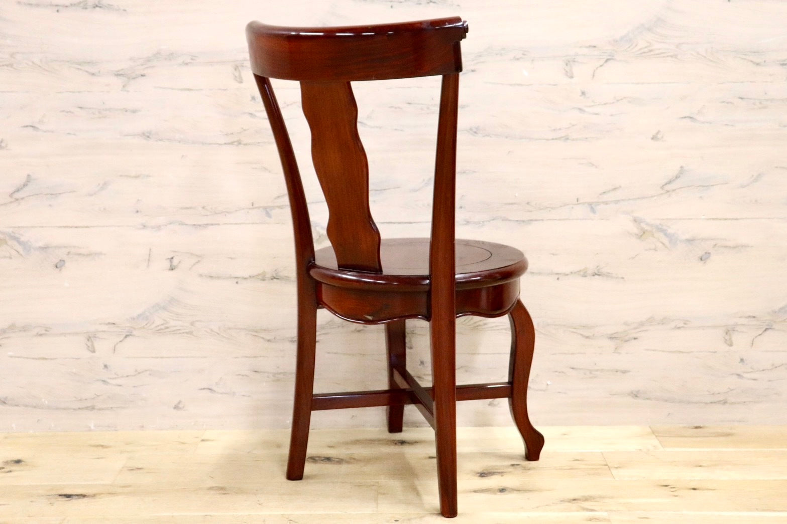 GMHN281B○唐木家具 ダイニングチェア 食卓椅子 花梨材 無垢 中国美術 高級家具 アジアン 展示品