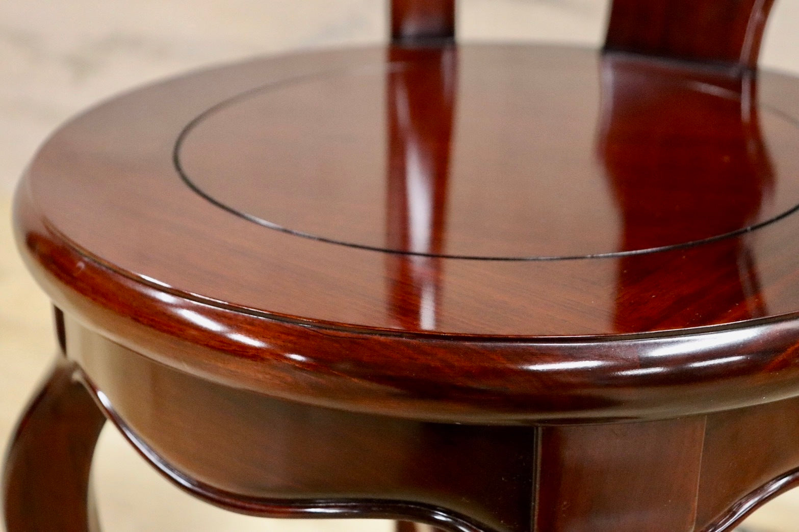 GMHN281B○唐木家具 ダイニングチェア 食卓椅子 花梨材 無垢 中国美術 高級家具 アジアン 展示品