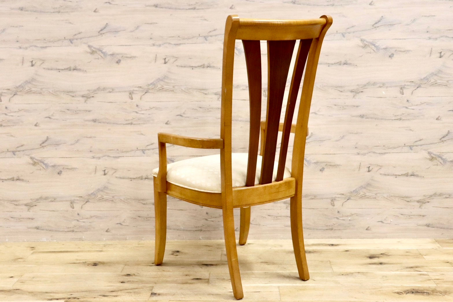 GMHK509○STANLEY FURNITURE / スタンレー ファニチャー アームチェア ダイニングチェア ファブリック ヴィンテージ アメリカ老舗高級