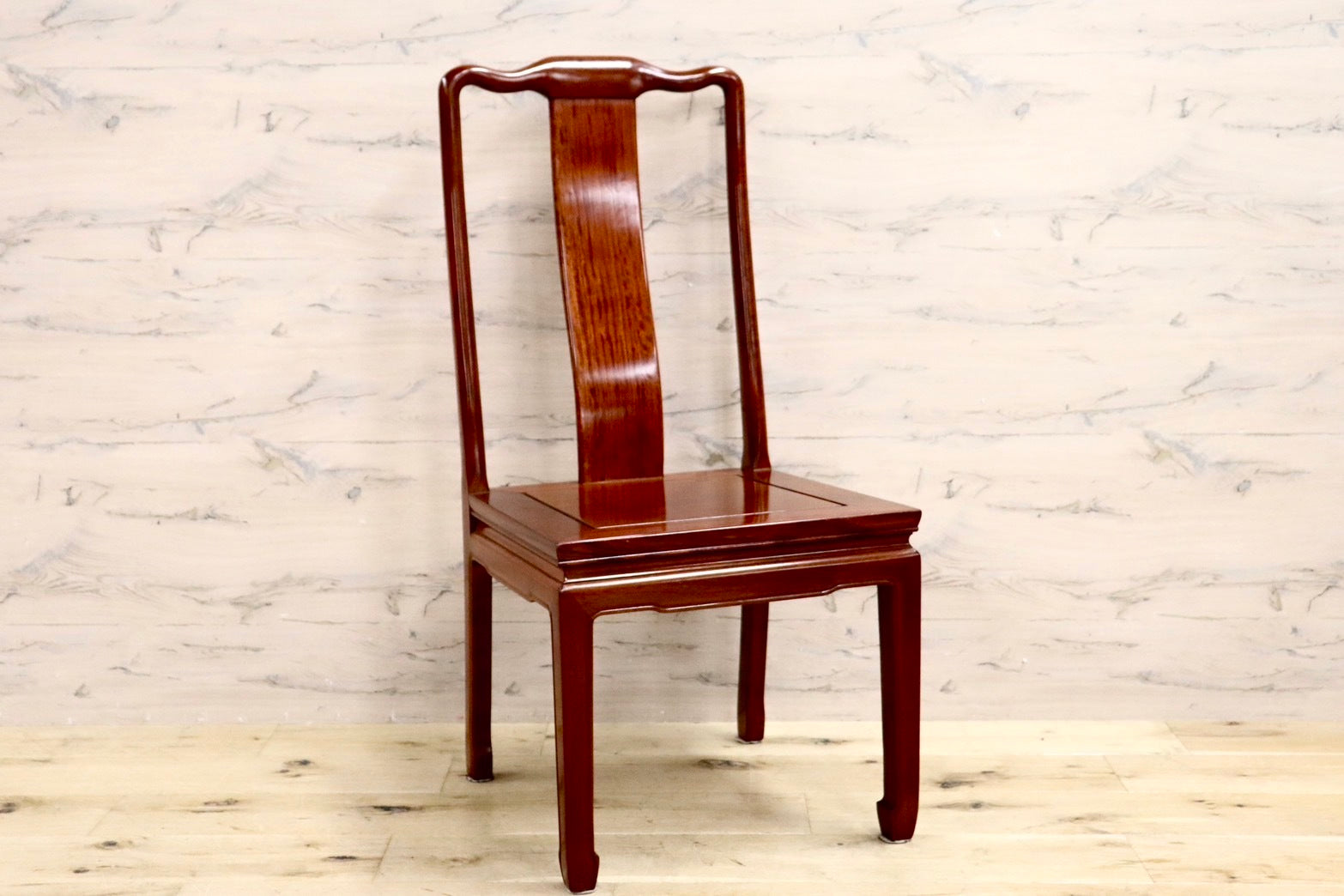 GMHK521A○唐木家具 ダイニングチェア 食卓椅子 アームチェア 花梨材 無垢 中国美術 高級家具 アジアン ヴィンテージ