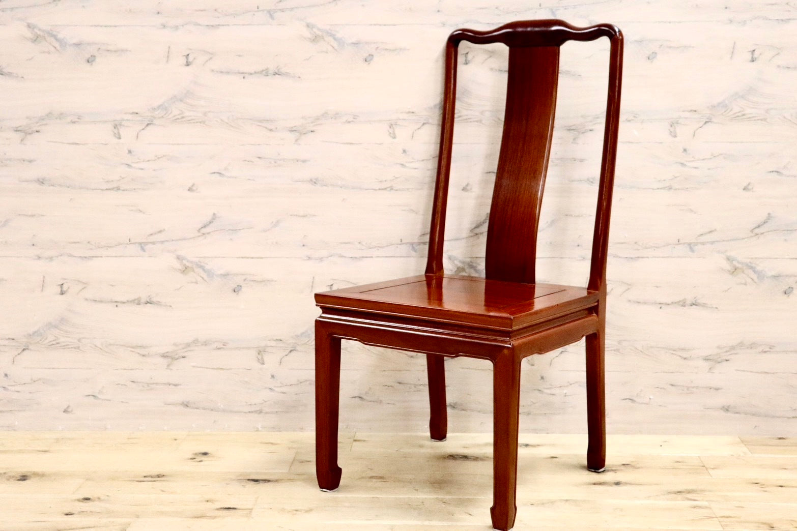 GMHK521B○唐木家具 ダイニングチェア 食卓椅子 アームチェア 花梨材 無垢 中国美術 高級家具 アジアン ヴィンテージ