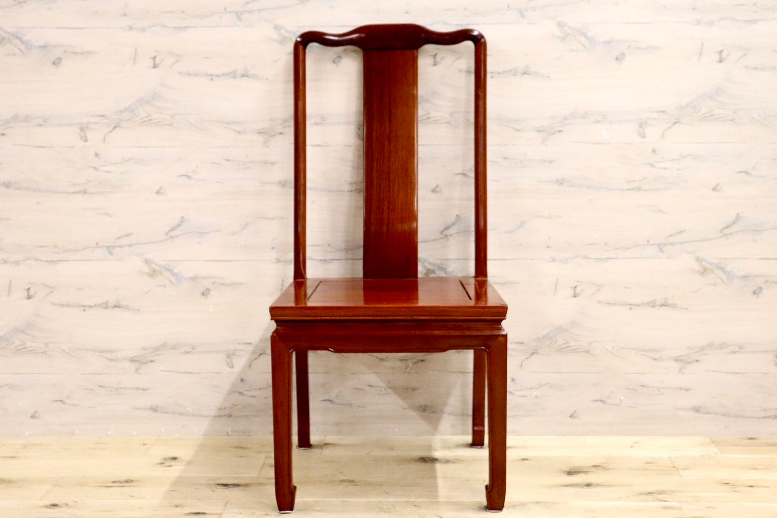 GMHK521B○唐木家具 ダイニングチェア 食卓椅子 アームチェア 花梨材 無垢 中国美術 高級家具 アジアン ヴィンテージ