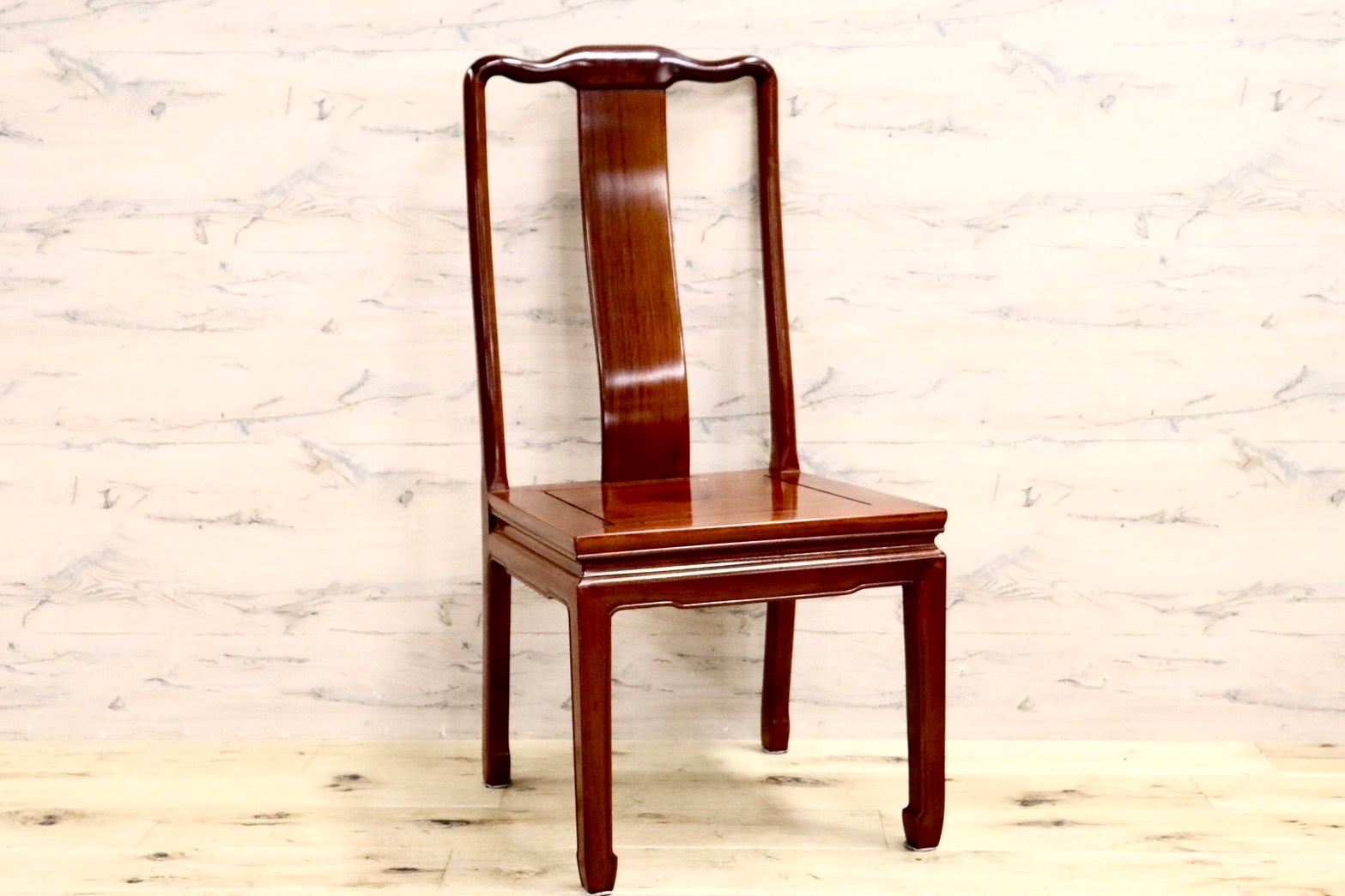 GMHK521B○唐木家具 ダイニングチェア 食卓椅子 アームチェア 花梨材 無垢 中国美術 高級家具 アジアン ヴィンテージ