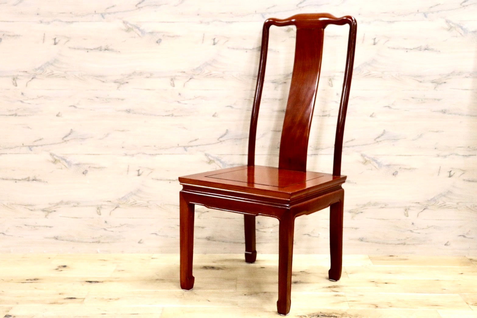 GMHK521C○唐木家具 ダイニングチェア 食卓椅子 アームチェア 花梨材 無垢 中国美術 高級家具 アジアン ヴィンテージ