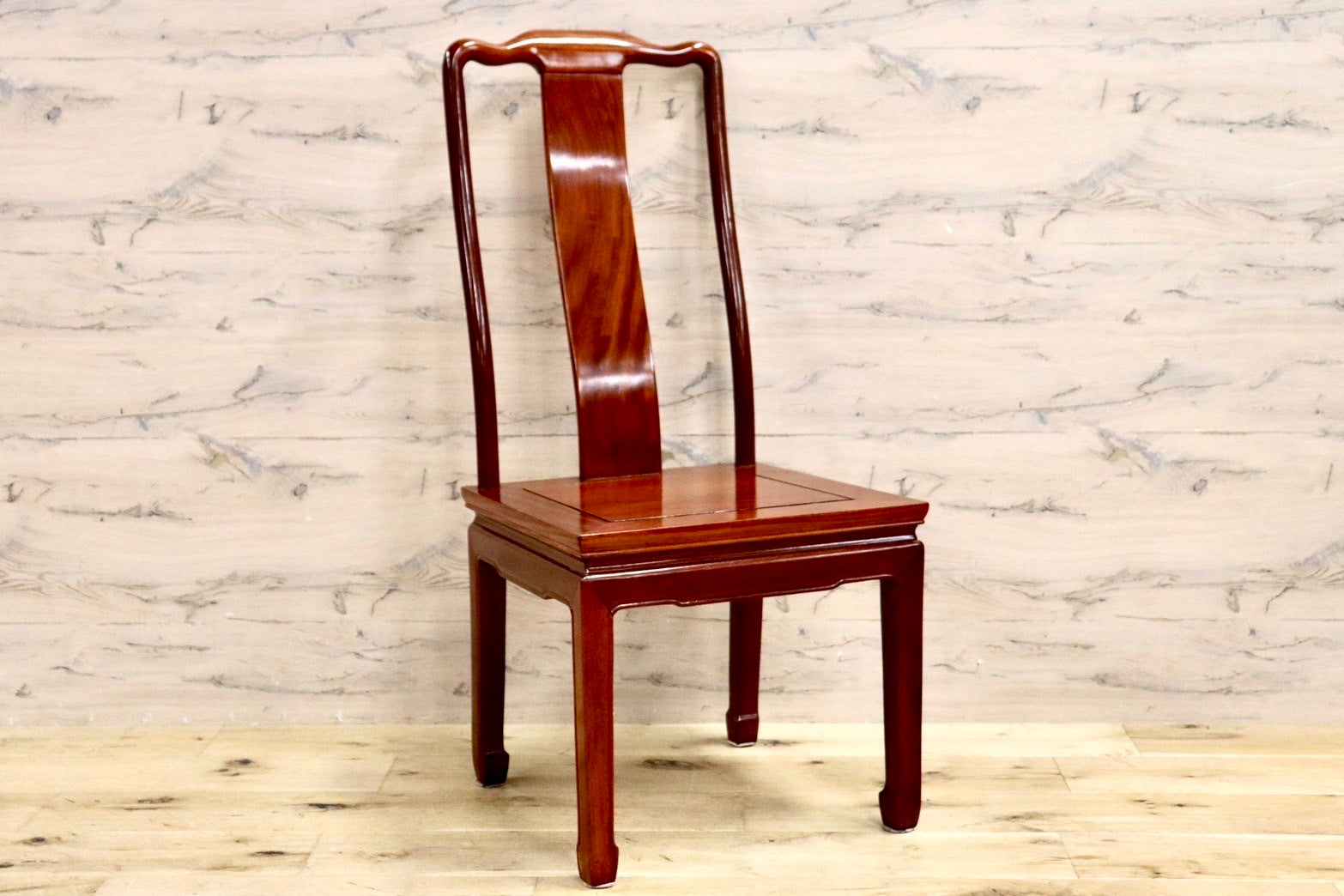 GMHK521C○唐木家具 ダイニングチェア 食卓椅子 アームチェア 花梨材 無垢 中国美術 高級家具 アジアン ヴィンテージ