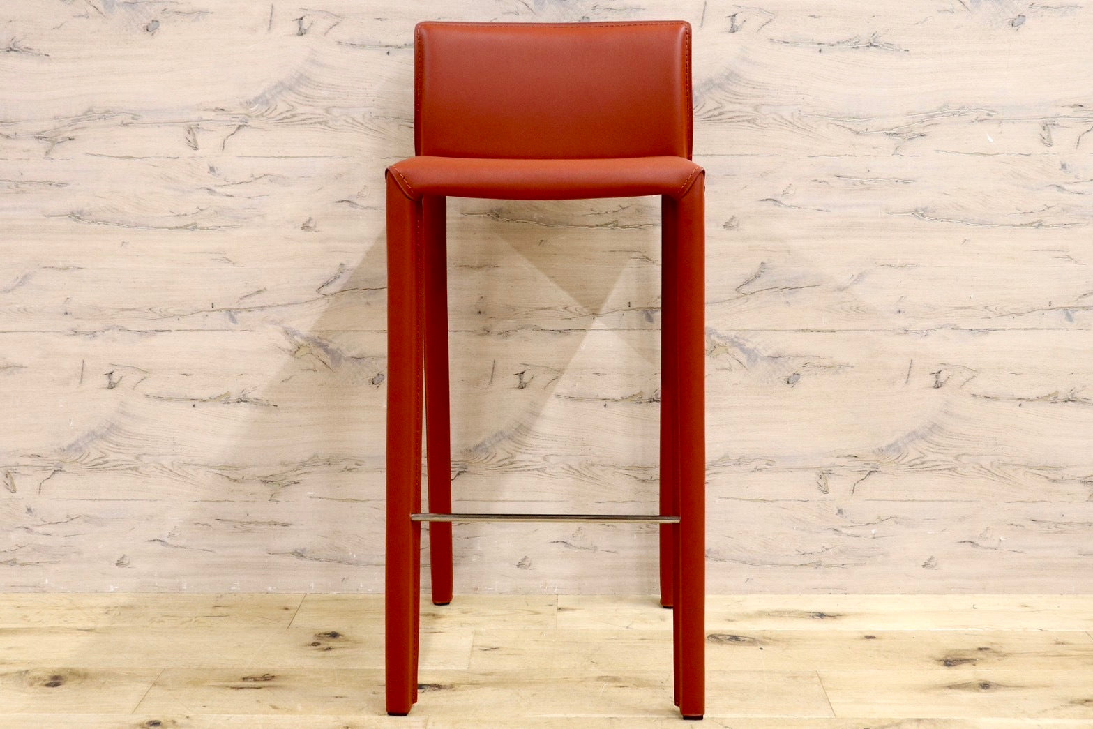 GMHN285B○アダル カウンターチェア ハイチェア バーチェア ハイスツール バースツール リサイクルレザー モダン シンプル 展示品