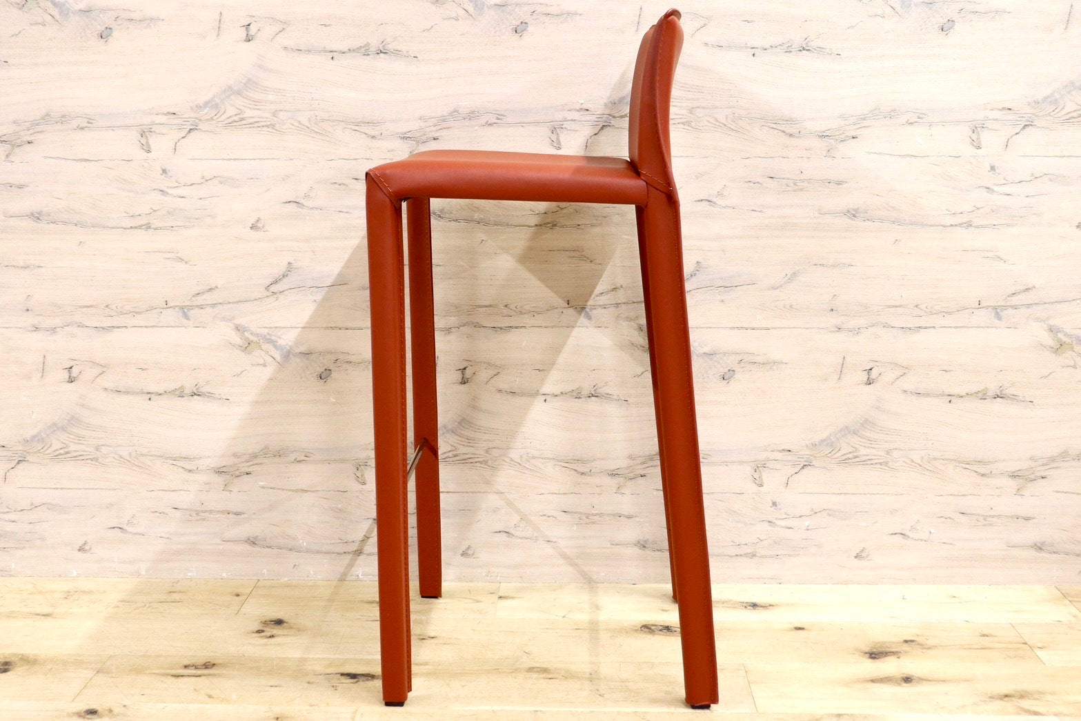 GMHN285B○アダル カウンターチェア ハイチェア バーチェア ハイスツール バースツール リサイクルレザー モダン シンプル 展示品