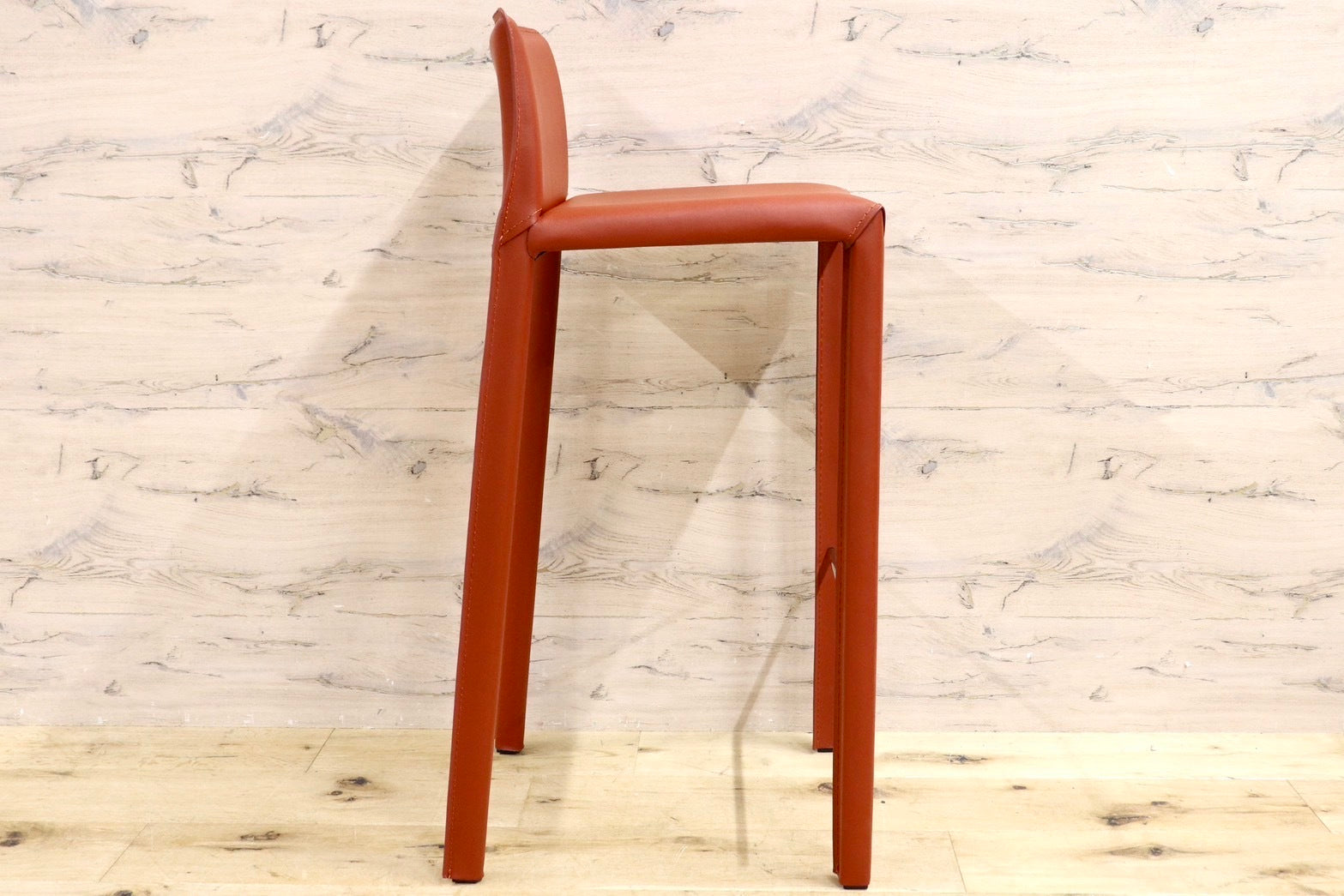 GMHN285B○アダル カウンターチェア ハイチェア バーチェア ハイスツール バースツール リサイクルレザー モダン シンプル 展示品